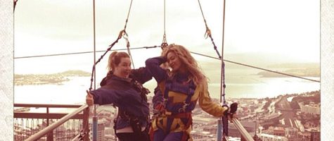 Beyonce doet freefall in Nieuw Zeeland