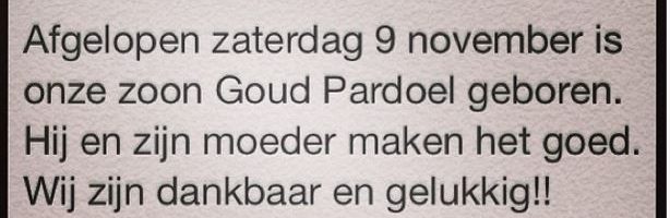 Gers Pardoel is vader geworden
