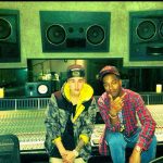 Justin Bieber in de studio met Kid Cudi