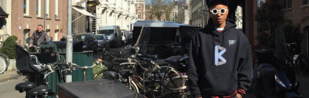 Pharrell in Amsterdam voor eigen bedrijf
