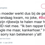 Boef: “Ik ben rapper Boef, Google me maar, kankerhoer.”