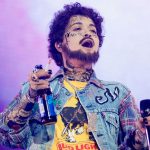 Rita Ora verkleed als Post Malone tijdens Halloween 2018