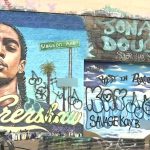 Kunstwerk Nipsey Hussle beklad door tiener