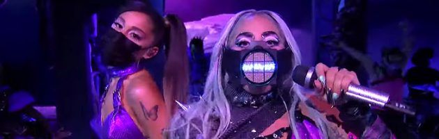 Lady Gaga en Ariana Grande doen ‘Rain On Me’ tijdens VMA