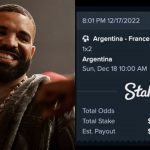 Drake verliest 1 miljoen dollar na WK-finale Argentinië – Frankrijk